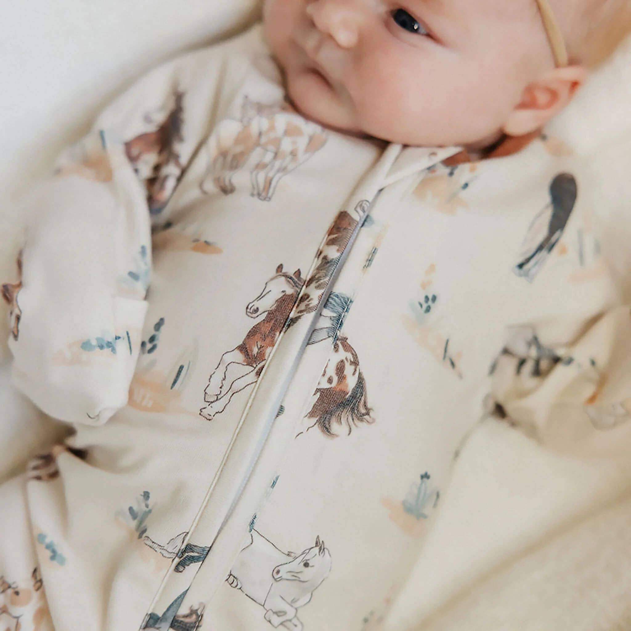 Copper Pearl | Zip-Up Footie Pajama - Montana
