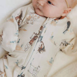 Copper Pearl | Zip-Up Footie Pajama - Montana
