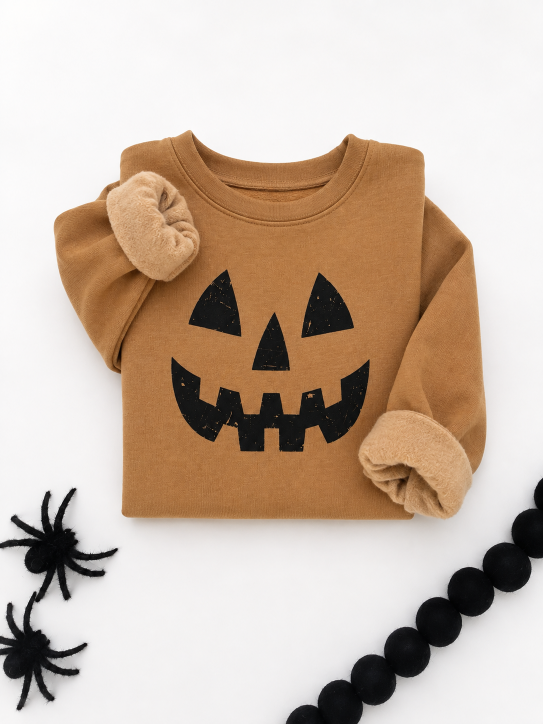 Pumpkin Smiley | Kids Fall + Halloween Sweatshirt