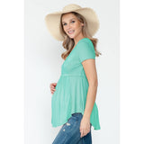 Maternity Everyday Basic Short Sleeve Spring/Summer Top