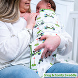 Cotton Velcro Newborn Swaddle Sack Golf A Round