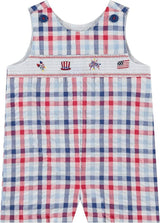 Boys July 4th Smocked Shortall