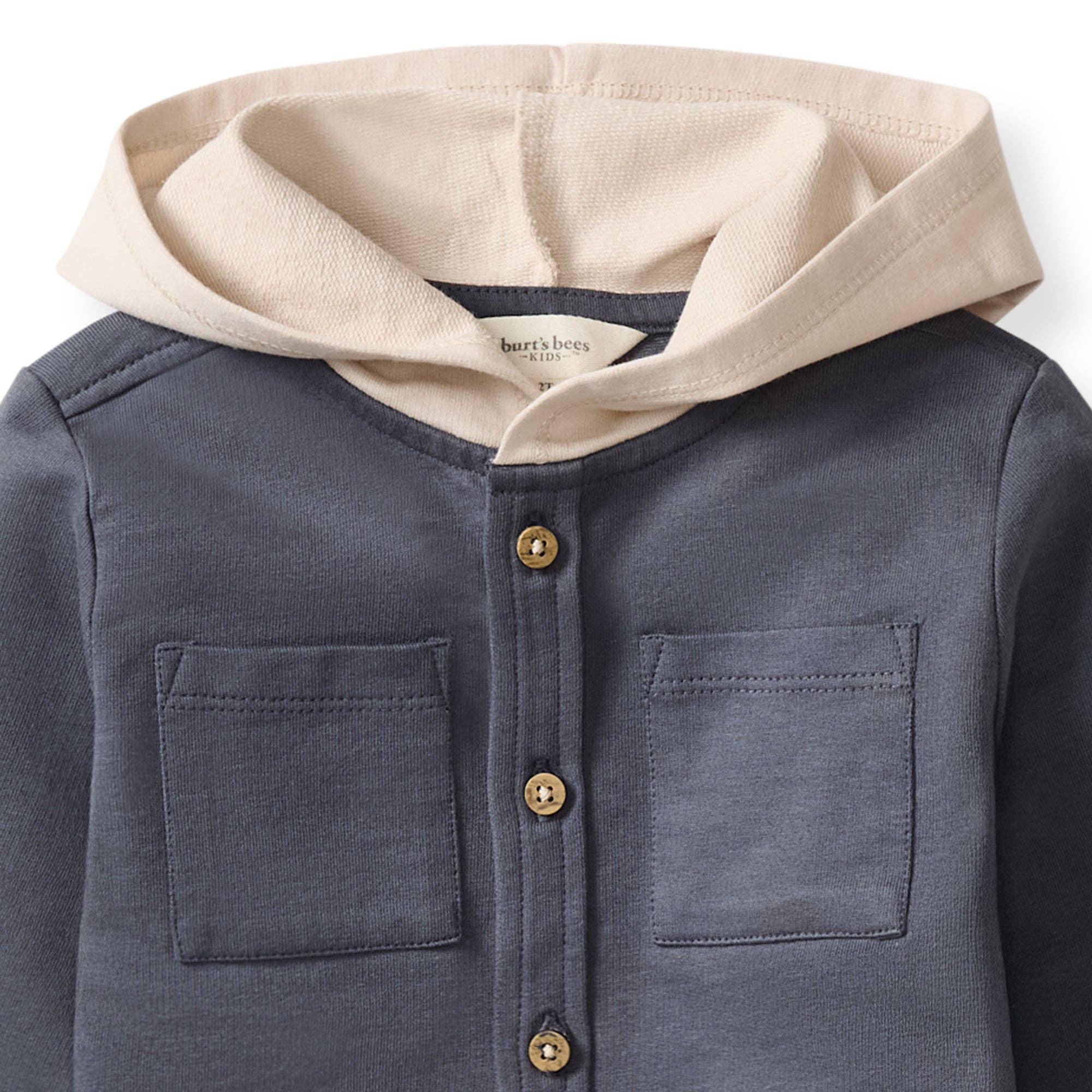 Hooded Button Down Shirt Set
