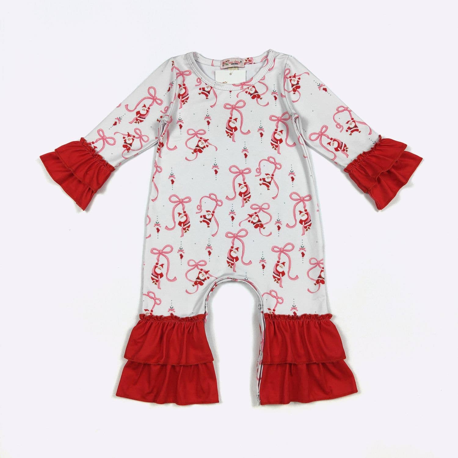Ribbon Santa Baby Romper