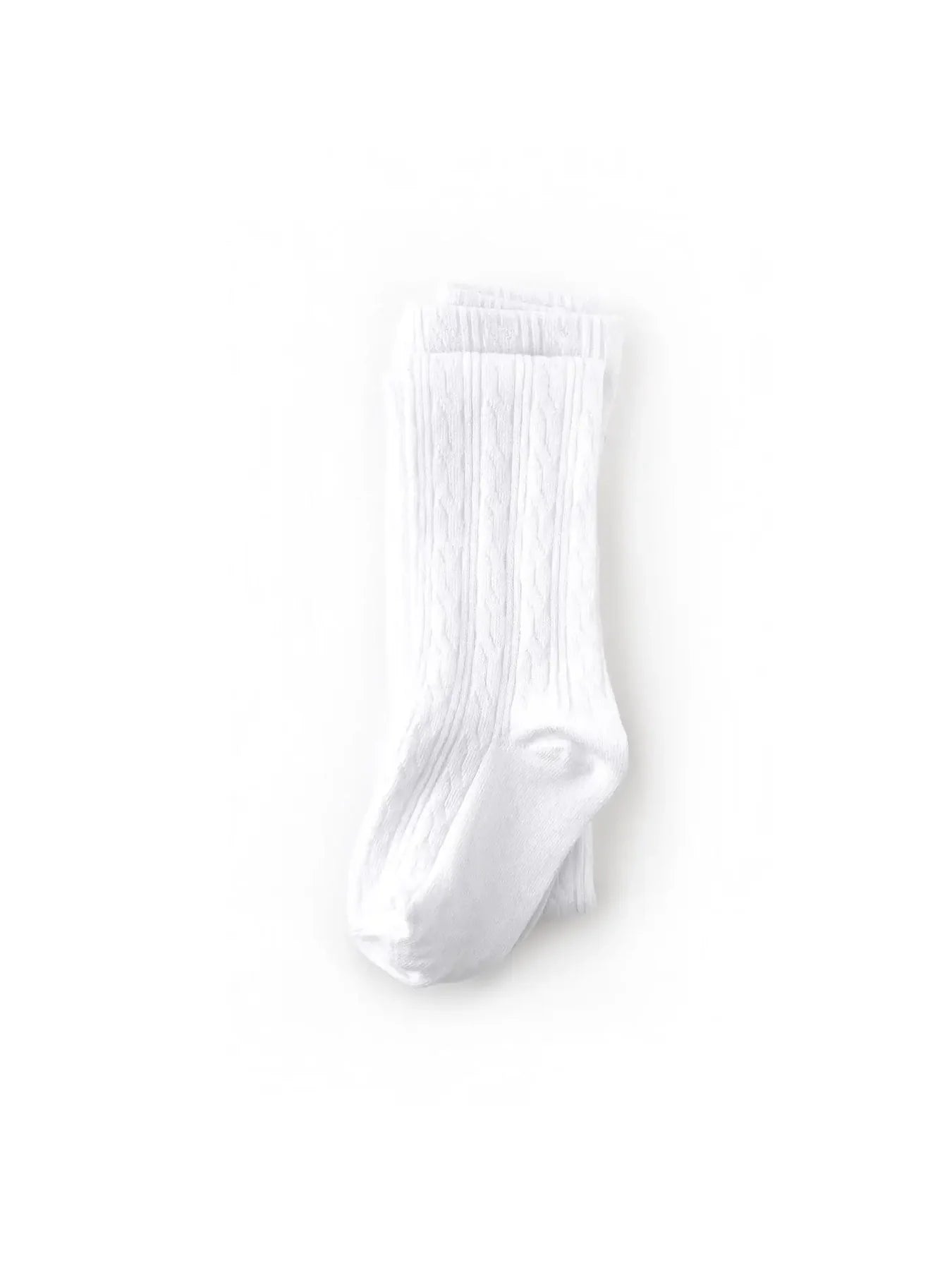 White Cable Knit Tights 3-4Yr