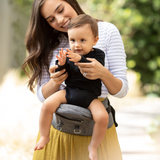 Moby 2-In-1 Carrier + Hipseat- Grey