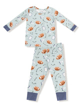 Long Sleeve Loungewear Set, Touchdown Time - Grey