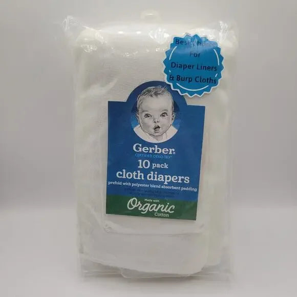 Gerber - 10 Pack Cloth Organic Diapers