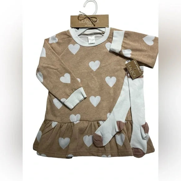 Lila & Jack Baby Apparel Set Dress with socks