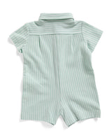 Boys Golf Embroidered Pique Knit Romper