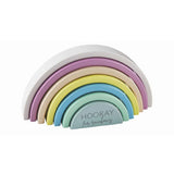Green Wood Rainbow Stacking Toy