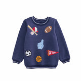 Sports Patched Toddler Sweatshirt