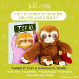 Tickle & Main Get Well Gifts-Feel Like a Sloth?Hang in There!Get Well Soon Gift Set