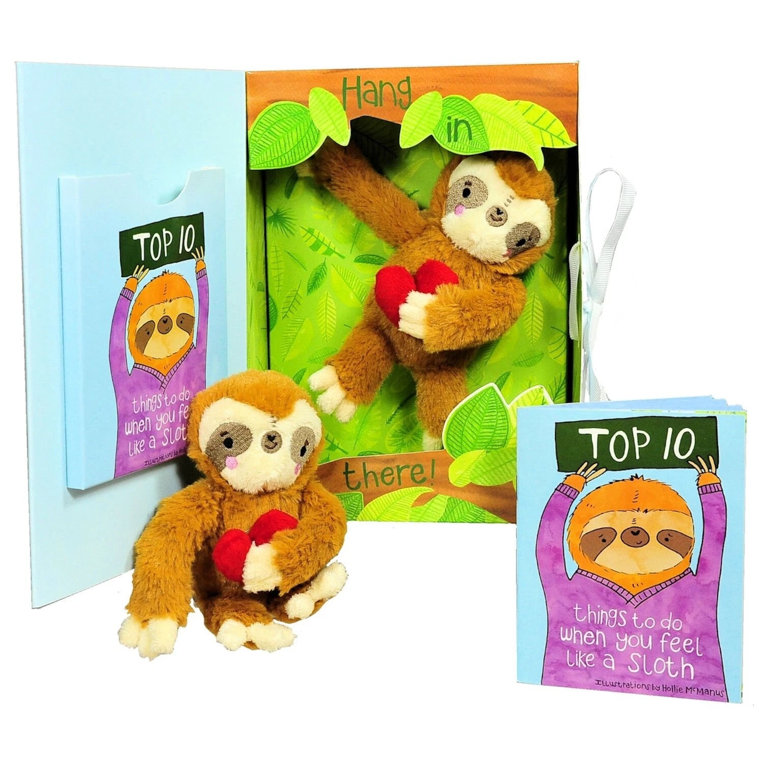 Tickle & Main Get Well Gifts-Feel Like a Sloth?Hang in There!Get Well Soon Gift Set