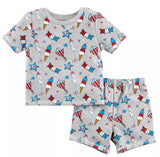 Fourth Of July Short Sleeve Pajama Set-9-12M