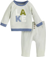 Mudpie | LAKE APPLIQUE PANT SET
