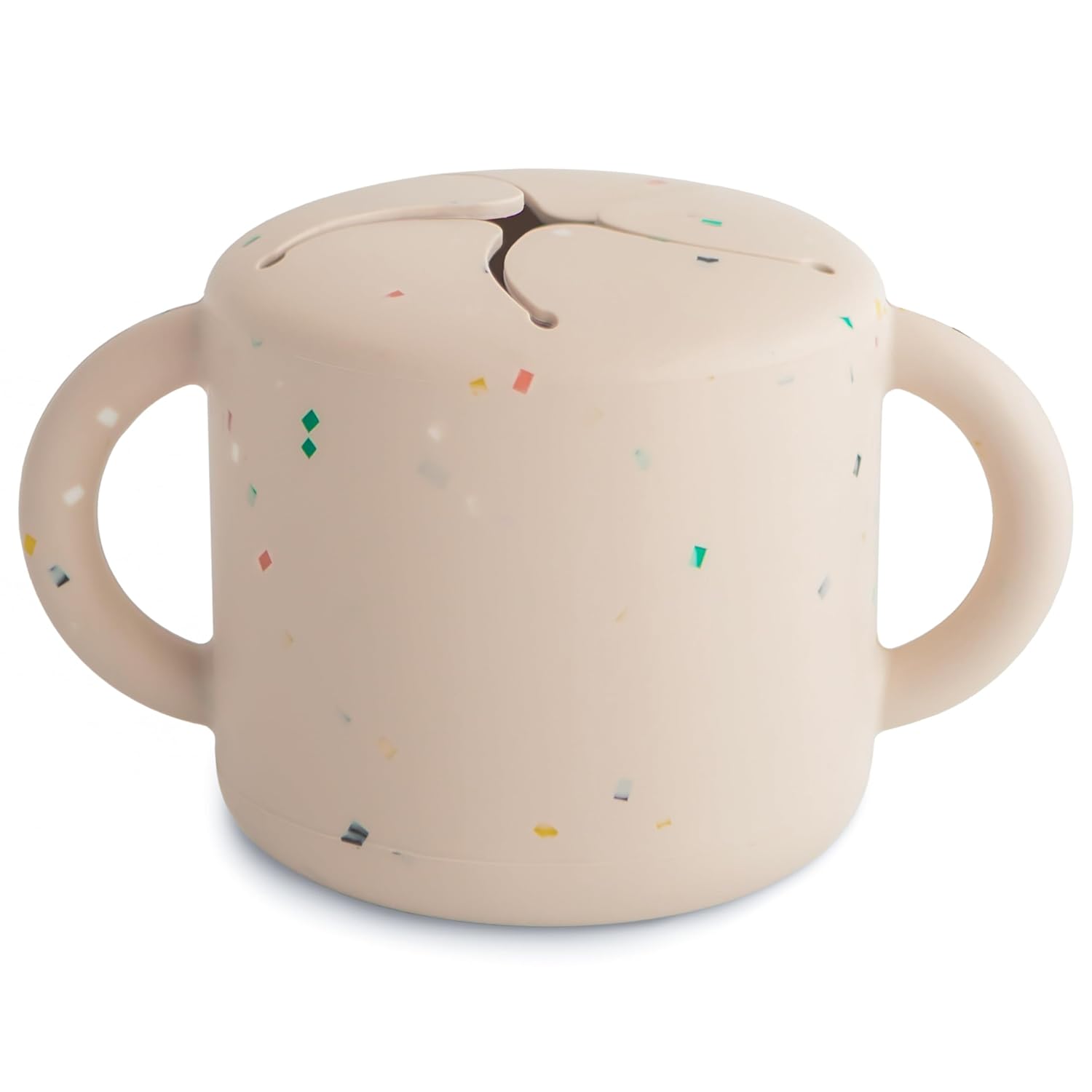 Mushie Silicone Snack Cup | Spill Proof Food Container for Toddler and Baby