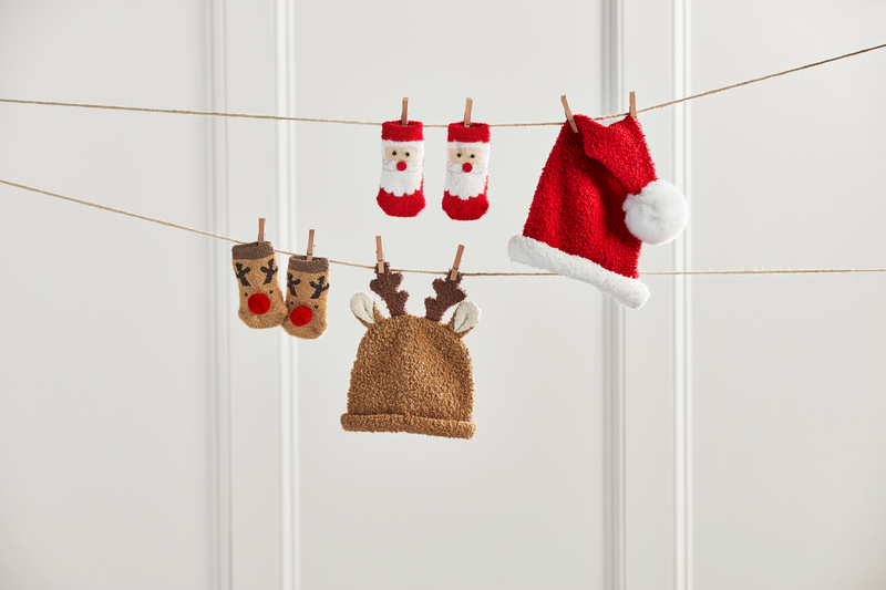 Santa Sock And Hat Set