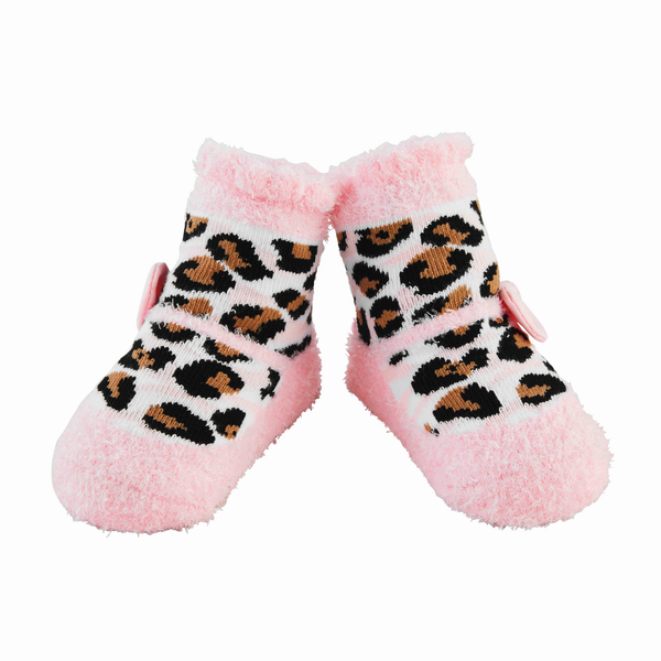 Leopard And Pink Socks