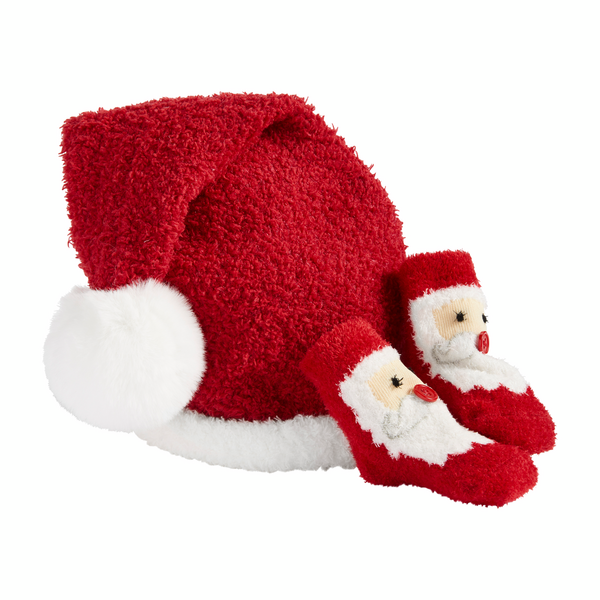 Santa Sock And Hat Set