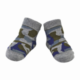 Gray Camo Baby Socks